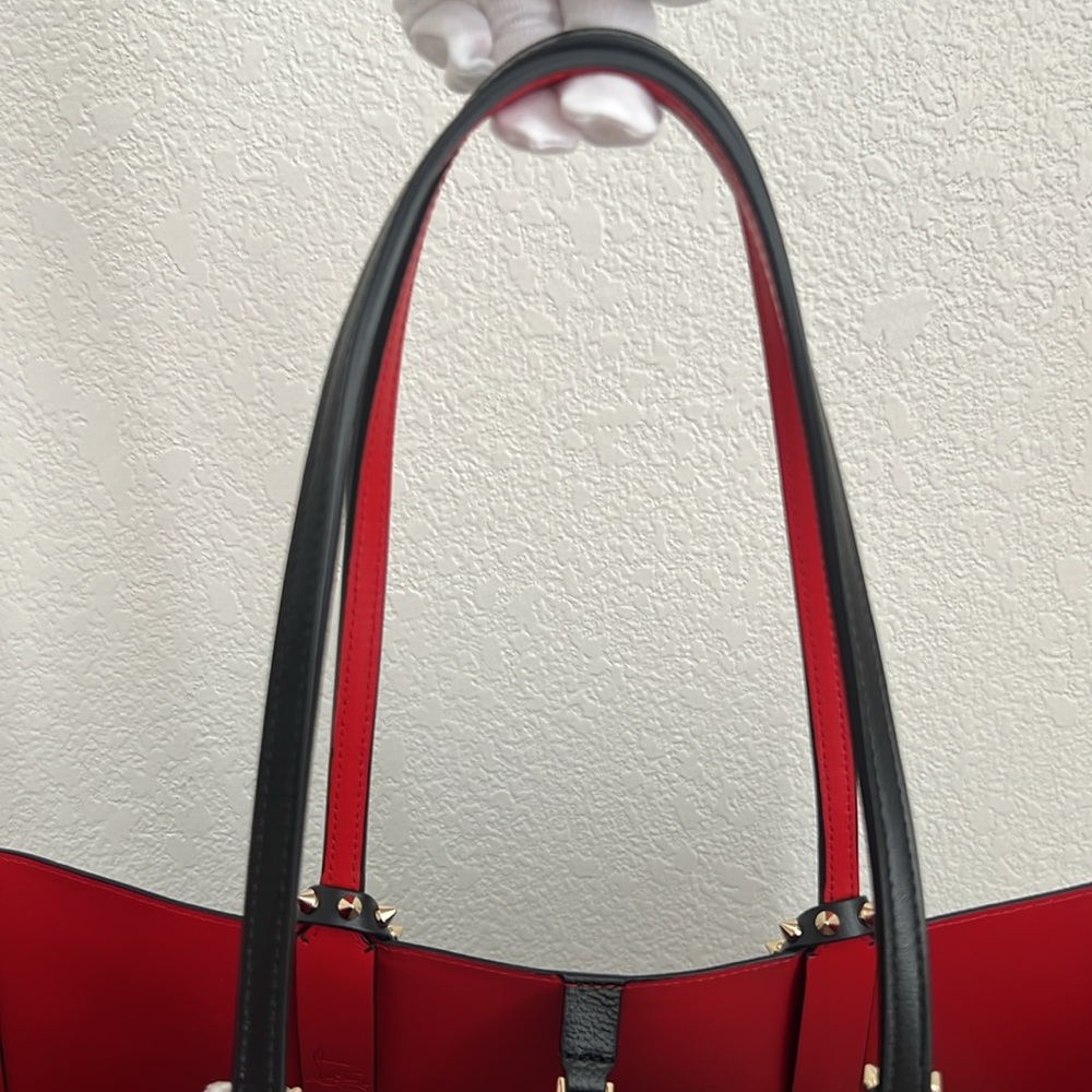 🔺Christian Louboutin🔺Large Cabata Leopard Ombré Leather Print Tote - Picture 16 of 16